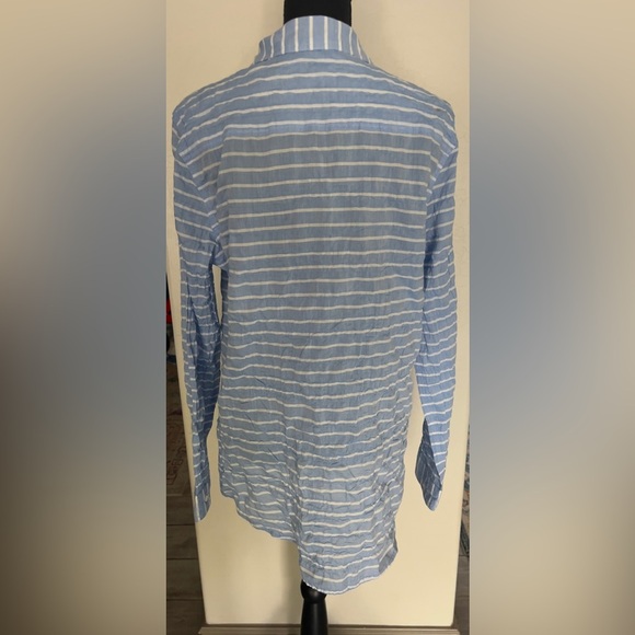 J McLaughlin size Large cotton button down top - Picture 9 of 10